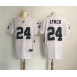 Nike Oakland Raiders #24 Marshawn Lynch Vapor Untouchable White Elite Player Jersey