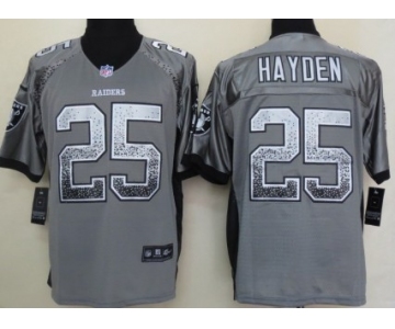 Nike Oakland Raiders #25 D.J. Hayden Drift Fashion Gray Elite Jersey