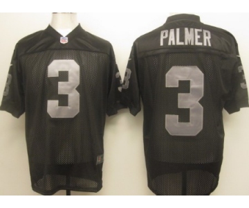 Nike Oakland Raiders #3 Carson Palmer Black Elite Jersey