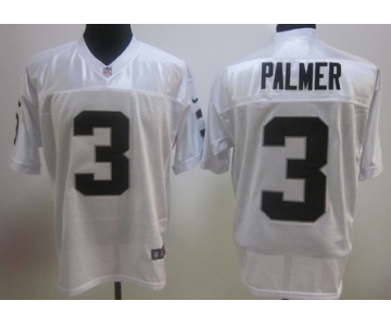 Nike Oakland Raiders #3 Carson Palmer White Elite Jersey