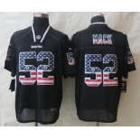 Nike Oakland Raiders #52 Khalil Mack 2014 USA Flag Fashion Black Elite Jersey