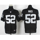 Nike Oakland Raiders #52 Khalil Mack Black Elite Jersey