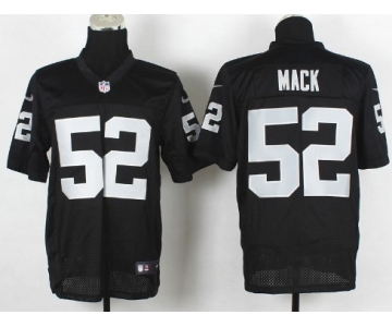 Nike Oakland Raiders #52 Khalil Mack Black Elite Jersey