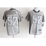 Nike Oakland Raiders #52 Khalil Mack Gray Shadow Elite Jersey