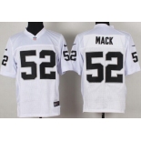 Nike Oakland Raiders #52 Khalil Mack White Elite Jersey