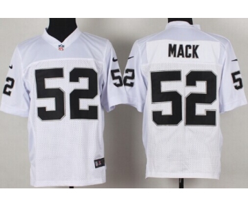 Nike Oakland Raiders #52 Khalil Mack White Elite Jersey
