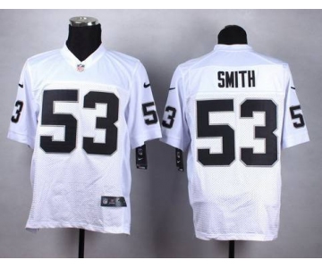 Nike Oakland Raiders #53 Malcolm Smith  White Elite Jersey