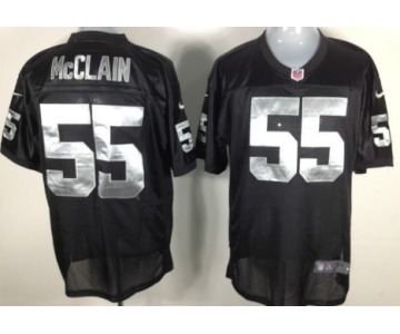 Nike Oakland Raiders #55 Rolando McClain Black Elite Jersey