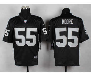 Nike Oakland Raiders #55 Sio Moore Black Elite Jersey