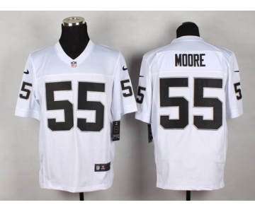 Nike Oakland Raiders #55 Sio Moore White Elite Jersey