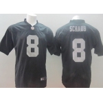 Nike Oakland Raiders #8 Matt Schaub Black Elite Jersey