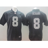 Nike Oakland Raiders #8 Matt Schaub Black Elite Jersey