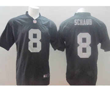 Nike Oakland Raiders #8 Matt Schaub Black Elite Jersey