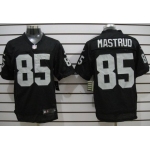 Nike Oakland Raiders #85 Jeron Mastrud Black Elite Jersey