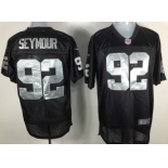 Nike Oakland Raiders #92 Richard Seymour Black Elite Jersey