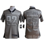 Nike Oakland Raiders #92 Richard Seymour Gray Shadow Elite Jersey