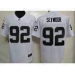 Nike Oakland Raiders #92 Richard Seymour White Elite Jersey