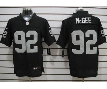 Nike Oakland Raiders #92 Stacy McGee Black Elite Jersey