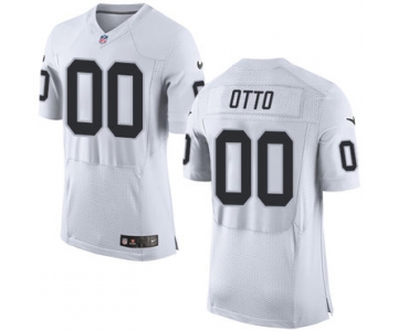 Nike Raiders #00 Jim Otto White Men's Stitched NFL New Elite Jersey