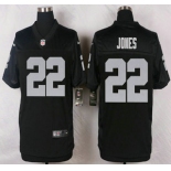 Oakland Raiders #22 Taiwan Jones Nike Black Elite Jersey