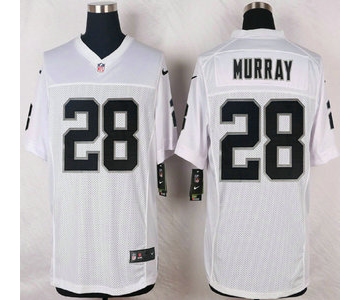 Oakland Raiders #28 Latavius Murray Nike White Elite Jersey