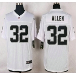 Oakland Raiders #32 Marcus Allen Nike White Elite Jersey