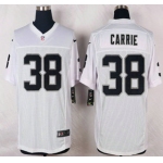 Oakland Raiders #38 T.J. Carrie Nike White Elite Jersey