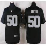 Oakland Raiders #50 Curtis Lofton Nike Black Elite Jersey