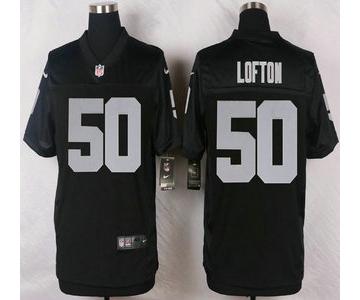 Oakland Raiders #50 Curtis Lofton Nike Black Elite Jersey