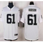 Oakland Raiders #61 Rodney Hudson Nike White Elite Jersey