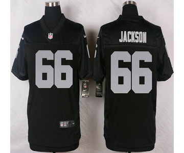 Oakland Raiders #66 Gabe Jackson Nike Black Elite Jersey