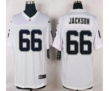 Oakland Raiders #66 Gabe Jackson Nike White Elite Jersey