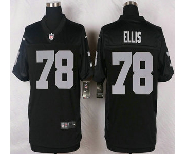 Oakland Raiders #78 Justin Ellis Nike Blacke Elite Jersey