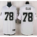 Oakland Raiders #78 Justin Ellis Nike White Elite Jersey