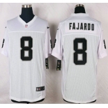 Oakland Raiders #8 Cody Fajardo Nike White Elite Jersey