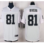 Oakland Raiders #81 Mychal Rivera Nike White Elite Jersey