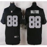 Oakland Raiders #88 Clive Walford Nike Black Elite Jersey