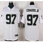 Oakland Raiders #97 Mario Edwards Jr Nike White Elite Jersey