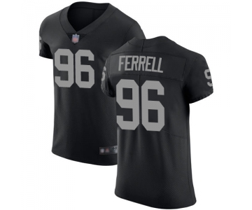 Raiders #96 Clelin Ferrell Black Team Color Men's Stitched Football Vapor Untouchable Elite Jersey