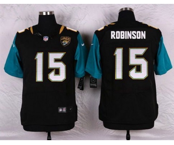 Men's Jacksonville Jaguars #15 Allen Robinson Black Team Color NFL Nike Elite Jersey