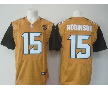 Men's Jacksonville Jaguars #15 Allen Robinson Nike Gold Color Rush 2015 NFL Elite Jersey