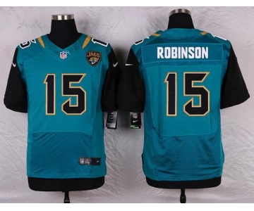 Men's Jacksonville Jaguars #15 Allen Robinson Teal Green Alternate NFL Nike Elite Jersey