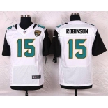 Men's Jacksonville Jaguars #15 Allen Robinson White Road NFL Nike Elite Jersey