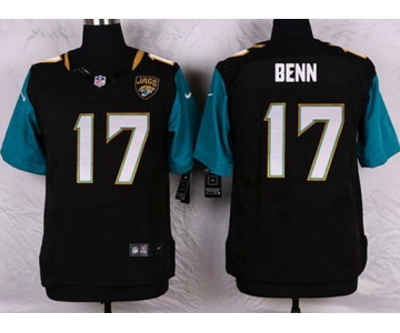 Men's Jacksonville Jaguars #17 Arrelious Benn Black Team Color NFL Nike Elite Jersey