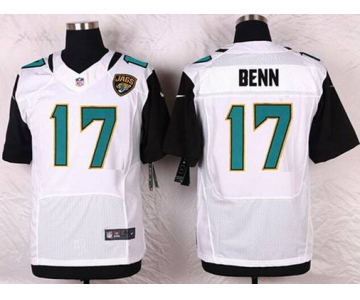 Men's Jacksonville Jaguars #17 Arrelious Benn White Road NFL Nike Elite Jersey