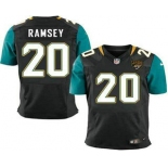 Men's Jacksonville Jaguars #20 Jalen Ramsey Black Team Color NFL Nike Elite Jersey