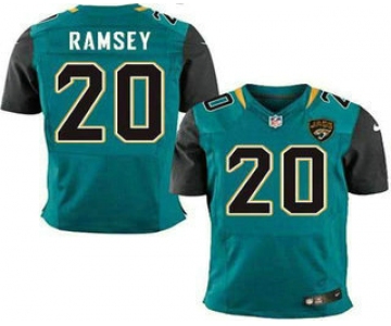 Men's Jacksonville Jaguars #20 Jalen Ramsey Teal Green Alternate NFL Nike Elite Jersey