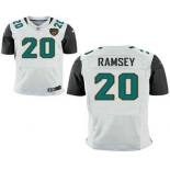 Men's Jacksonville Jaguars #20 Jalen Ramsey White Road NFL Nike Elite Jersey