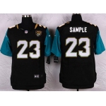Men's Jacksonville Jaguars #23 Ames Sample Black Team Color NFL Nike Elite Jersey