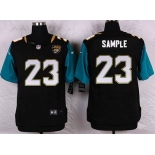 Men's Jacksonville Jaguars #23 Ames Sample Black Team Color NFL Nike Elite Jersey